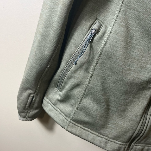 Columbia Women’s Fleece Lined Hooded Zip Up Jacket Green Size Medium Outdoor - Picture 3 of 8